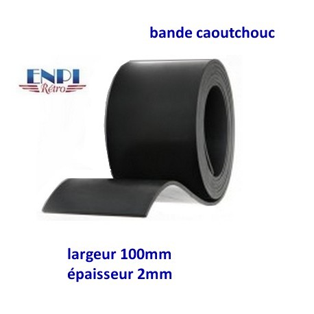 Bande Joint Tegiwa Caoutchouc Noir Universel 1-2mm