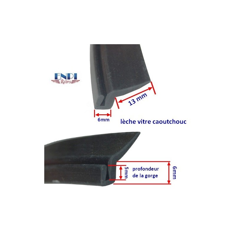 Joint de lèche vitre extérieur adaptable à coller (Vendu au mètre)