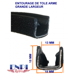 Entourage de tôle armé  GRANDE LARGEUR