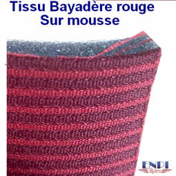 Tissu Bayadère Rouge