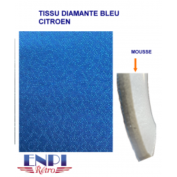 Tissu BLEU diamanté Citroën...